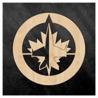 Drevené logo - Winnipeg Jets, Javor