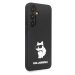 Karl Lagerfeld Liquid Silicone Choupette NFT Zadný Kryt pre Samsung Galaxy S24 Black