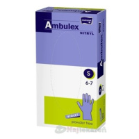 Ambulex Nitryl Rukavice nesterilné nepúdrované biele 100 ks