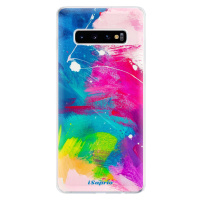 Odolné silikónové puzdro iSaprio - Abstract Paint 03 - Samsung Galaxy S10+