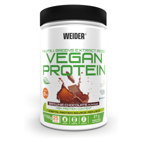 WEIDER Vegan proteín príchuť brownie chocolate 750 g