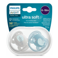 AVENT Cumlík ultra soft premium zvieratko 6 - 18 m chlapec 2 ks