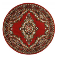 Kusový koberec TEHERAN T-102 red kruh - 160x160 (průměr) kruh cm Alfa Carpets