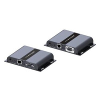 PremiumCord VGA extender na 120m cez LAN, over IP, HDBitT