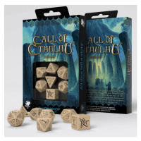 Q-Workshop Sada kostek Call of Cthulhu Dice Set Beige and Black