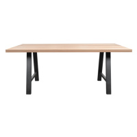 Sconto Jedálenský stôl AMAYA A dub/čierna, šírka 140 cm, rovná hrana