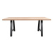 Sconto Jedálenský stôl AMAYA A dub/čierna, šírka 140 cm, rovná hrana