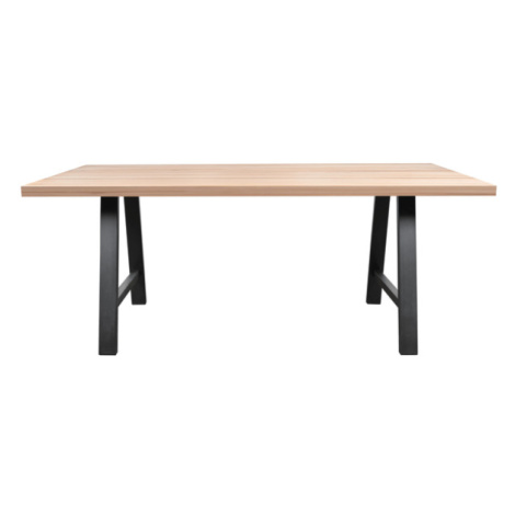 Sconto Jedálenský stôl AMAYA A dub/čierna, šírka 140 cm, rovná hrana Houseland