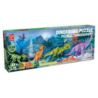 Metrové puzzle svietiace Dinosaury HAPE