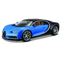 Bburago Plus Bugatti Chiron modrá 1:18