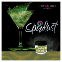 Metalická farba na nápoje Spirdust gold green 1,5g - Roxy and Rich - Roxy and Rich