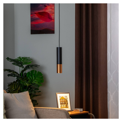 Závesná lampa Euluna Thalassa 1fl GU10 čierna/medená