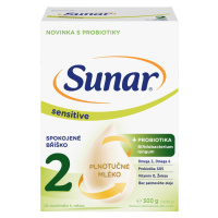 SUNAR Sensitive 2 pokračovacie dojčenské mlieko 500 g