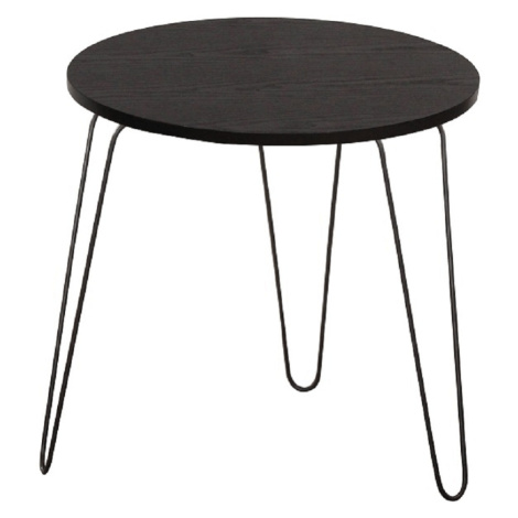Príručný stolík, čierny dub/čierna, RONIN Tempo Kondela