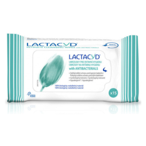 LACTACYD Antibacterials obrúsky na intímnu hygiénu 15 ks