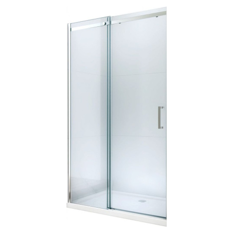 MEXEN - Omega posuvné sprchové dvere 120 cm, transparent, chróm so sadou pre niku 825-120-000-01