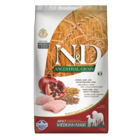 Farmina N&D dog AG adult medium & maxi, chicken, spelt, oats & pomegranate 2,5kg