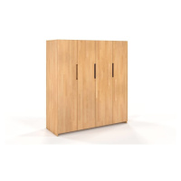 Šatníková skriňa z bukového dreva Skandica Bergman, 170 x 180 cm