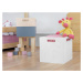 Benlemi Úložný drevený box BOKS do regálu s obdĺžnikovým úchytom Zvoľte farbu: Biela, pololakova