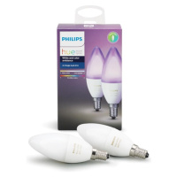 Philips Hue White and Color Ambiance 2x Bluetooth žiarovka LED E14/B39 6W 470lm