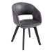 LuxD 20351 Dizajnová stolička Colby sivá antik