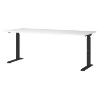 Pracovný stôl s nastaviteľnou výškou s bielou doskou 80x180 cm Downey – Germania