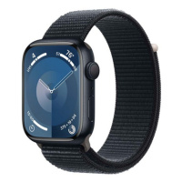 APPLE WATCH SERIES 9 GPS 45MM MIDNIGHT ALUMINIUM CASE WITH MIDNIGHT SPORT LOOP, MR9C3QC/A