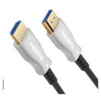 PREMIUMCORD HDMI optický kábel s vysokou rýchlosťou s Ether. 4K@60Hz, 50 m, M/M, pozlátené konek