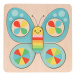 Petit Collage Drevené puzzle motýľ