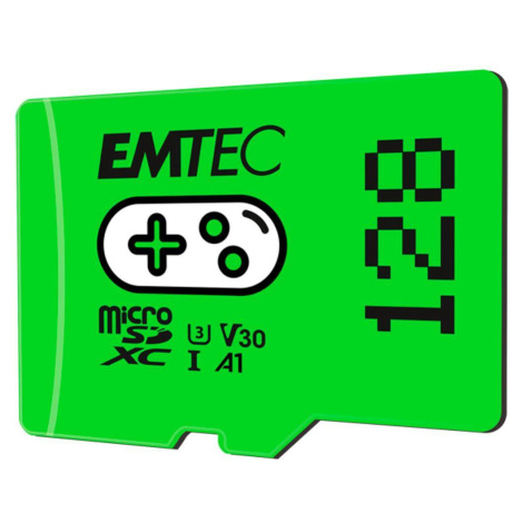 MicroSDXC 128GB Gaming Green EMTEC