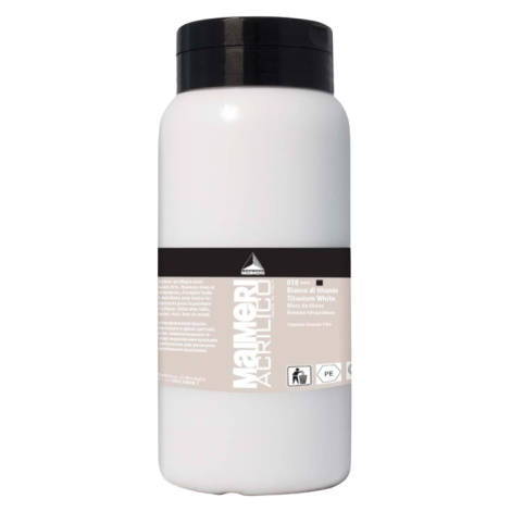 MAIMERI ACRILICO - Akrylové farby (018 - titanium white, 1 L)