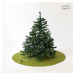 Zelený okrúhly koberec pod vianočný stromček ø 125 cm – Linen Tales