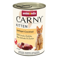 Animonda CARNY® cat Kitten kokteil hydinový konzervy pre mačiatka 12x400g