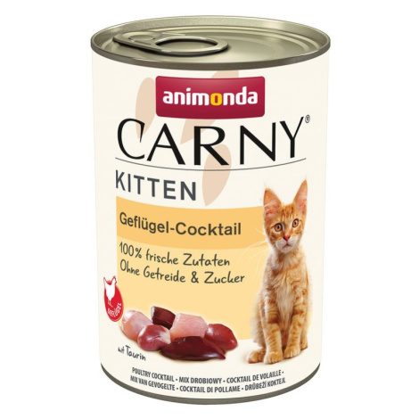 Animonda CARNY® cat Kitten kokteil hydinový konzervy pre mačiatka 12x400g