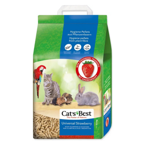 JRS Cats best - UNI strawberry podstielka pre mačky - jahoda 5.5kg/10L