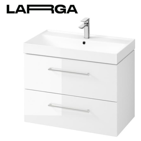 Koupelnová skříňka pod umyvadlo Cersanit LARGA 79,4x57,2x44,4 cm bílá lesk S932-073 S932-073