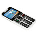 EVOLVEO EasyPhone XD, mobilný telefón pre dôchodcov s nabíjacím stojančekom (biela farba)