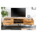 LuxD Dizajnový TV stolík Fringe, 160 cm, divý dub