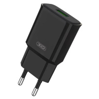 Nabíjačka Wall charger XO L92D, 1x USB, 18W, QC 3.0 (black) (6920680825622)