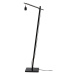 Čierna stojacia lampa s ratanovým tienidlom (výška 150 cm) Tanami – Good&amp;Mojo