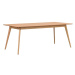 Rozkladací jedálenský stôl s doskou v dekore jaseňového dreva 190x90 cm Yumi - Rowico