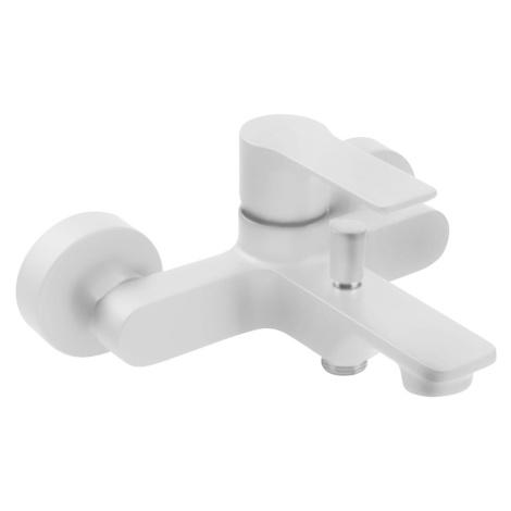 Biela nástenná vaňová batéria (2 výstupy) Pax – Sapho