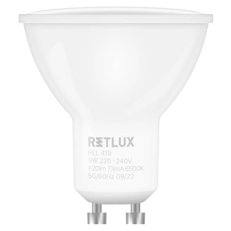 RLL 419 GU10 bulb 9W DL RETLUX