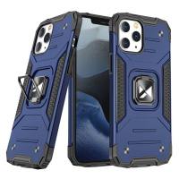 Odolné puzdro na Apple iPhone 13 Pro Max Ring Armor modré