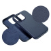 Plastové puzdro na Apple iPhone 12 Pro Leather Mag modré