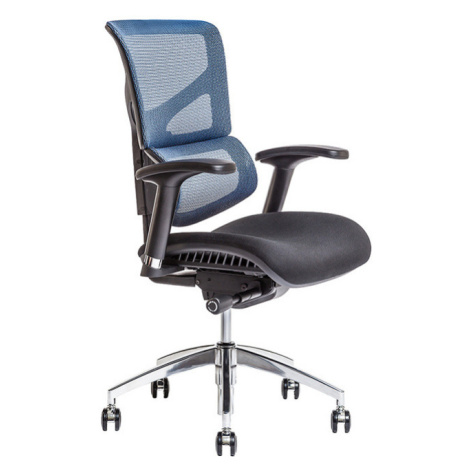 Ergonomická kancelárska stolička OfficePro Merope Farba: modrá, Opierka hlavy: bez opierky