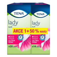 TENA Lady slim ultra mini inkontinenčné vložky 50% navyše 42 kusov