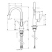 Hansgrohe Talis M51, páková drezová batéria 220, chrómová, HAN-72814000