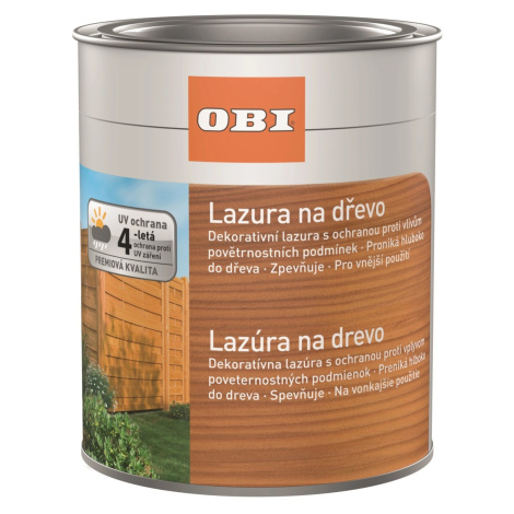 OBI Lazúra na drevo sivá 2,5 l