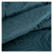 domtextilu.sk Moderný prehoz na posteľ Boni tmavo tyrkysovej farby Šírka: 170 cm | Dĺžka: 210 cm